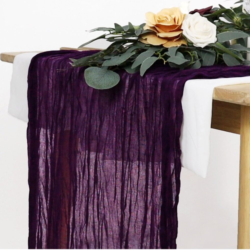 Table Runners - Dark Plum (5) - Picture 3 of 6
